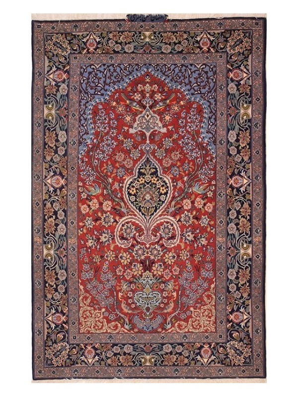 Tappeto Isfahan trema seta 110x166 cm
