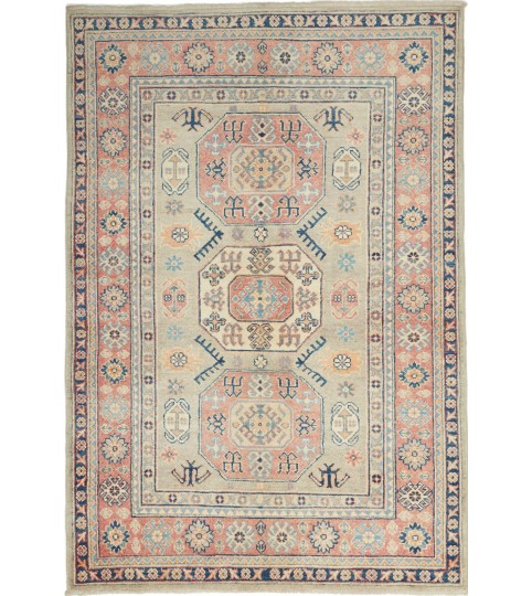 Tappeto Kazak Uzbek Orientale 124x182 cm