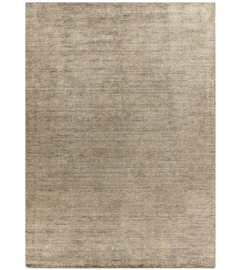 Tappeto Tinta Unita Beige Tortora Bambù Silk