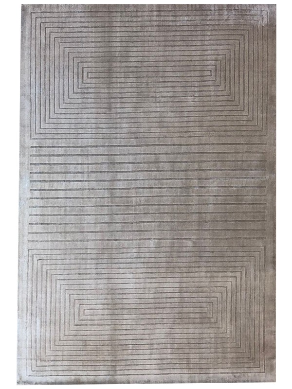 Tappeto Moderno Tinta Unita Rilevo 302x209 cm