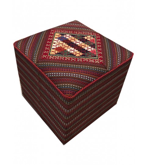 Pouf quadrato Sumak - Kilim Persiano 45x45 cm