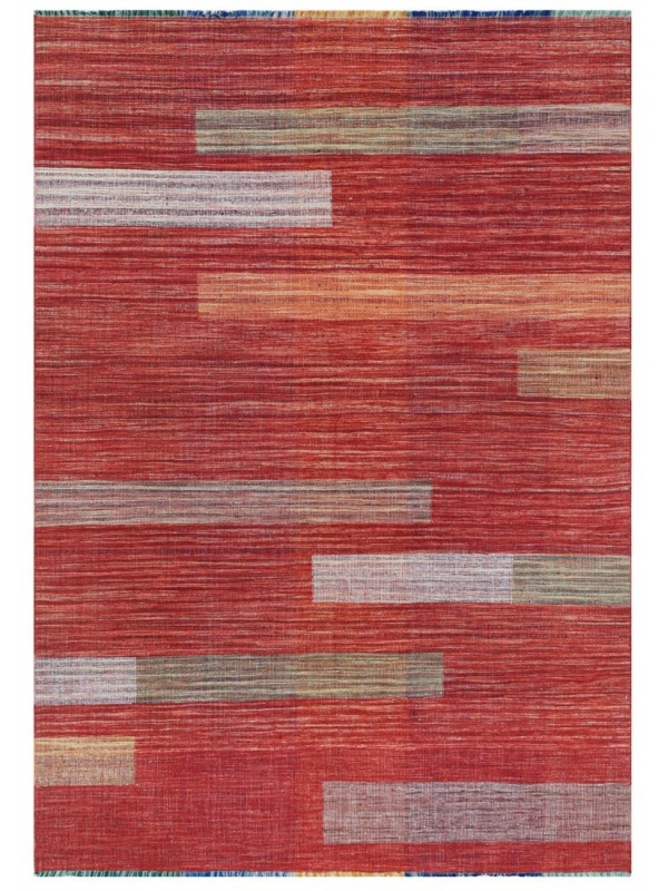 Tappeto Moderno Duoble Face Flat Rosso205x297 cm