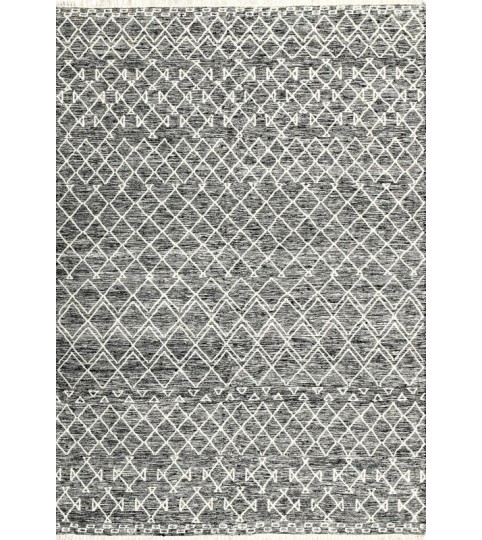 Tappeto Kilim Berberi Nero Bianco 160x230 cm