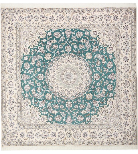 Tappeto Persiano Nain 9 fili 251x253 cm