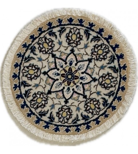Tappeto persiano Nain 9 fili rotondo 45 cm
