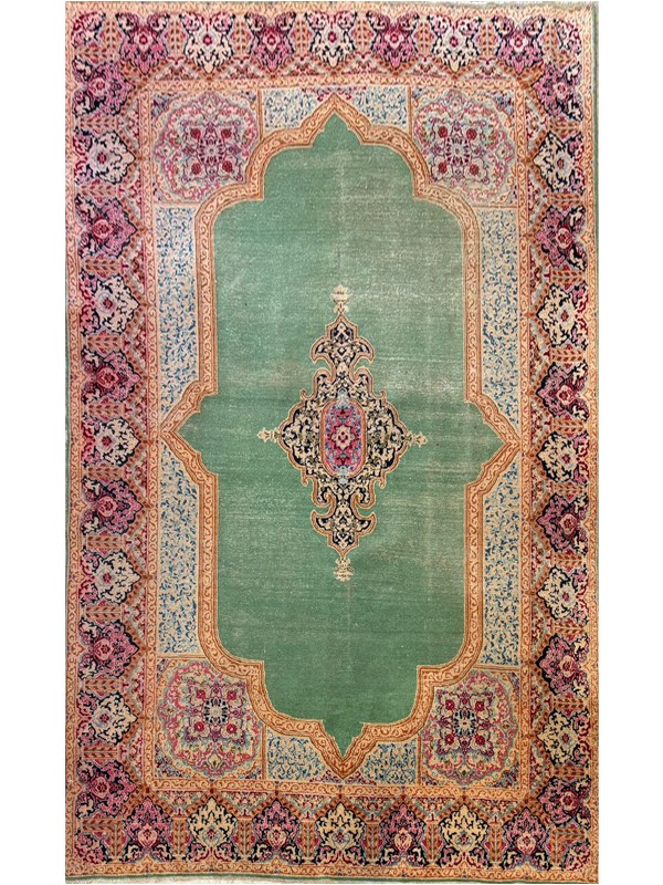 Tappeto Persiano Kerman Imperiale Vintage
