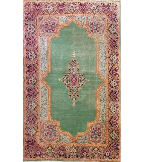 Tappeto Persiano Kerman Imperiale Vintage