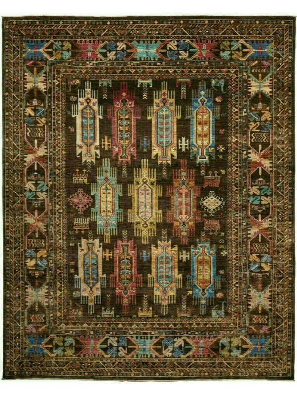 Tappeto Orientale Samarkanda 250x300 cm Marrone
