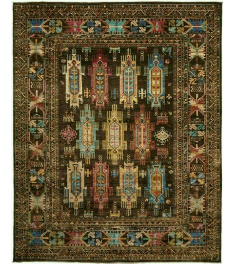 Tappeto Orientale Samarkanda 250x300 cm Marrone
