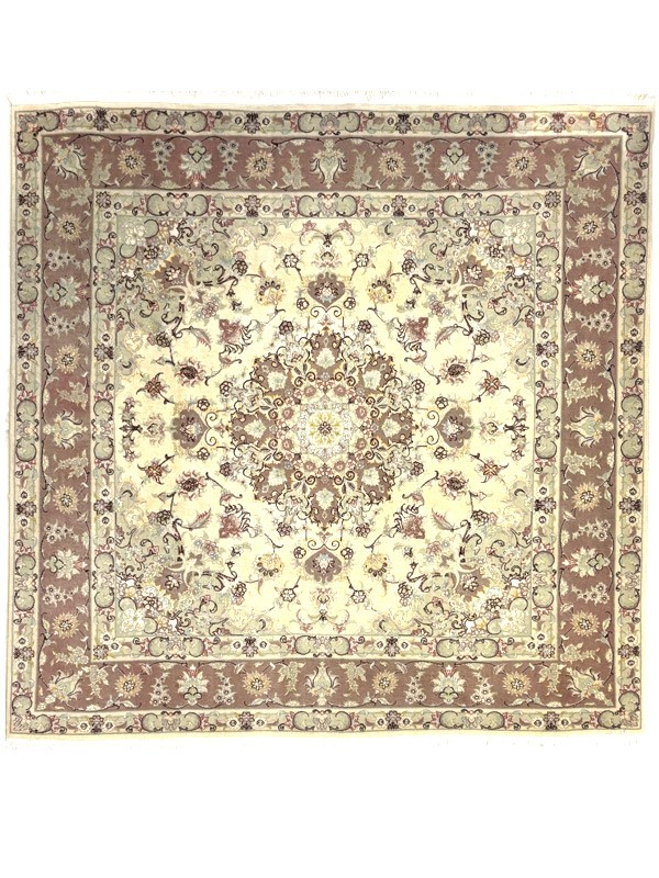 Tappeto Persiano Tabriz 200x200 cm