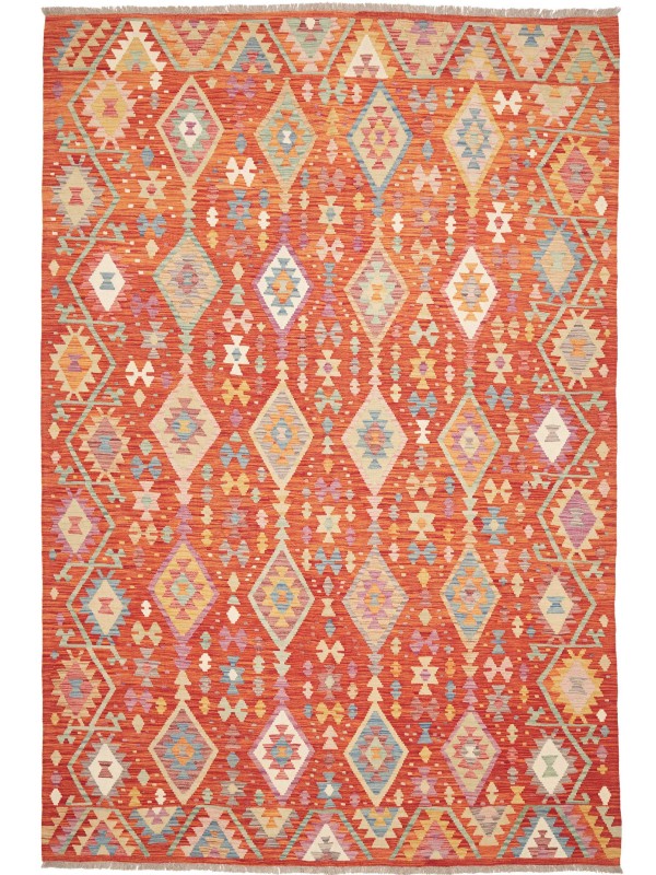 Tappeto Kilim Arancione 300x200 cm