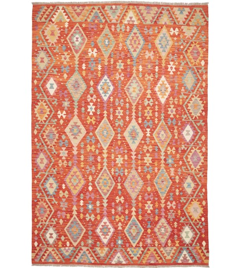 Tappeto Kilim Arancione 300x200 cm